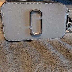 SOLD Marc Jacobs Gray Crossbody Bag with Silver Accents